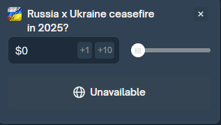Polymarket 限制国家/地区提示界面